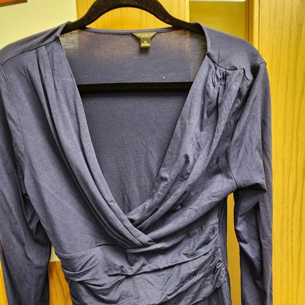 Anne Taylor faux wrap top